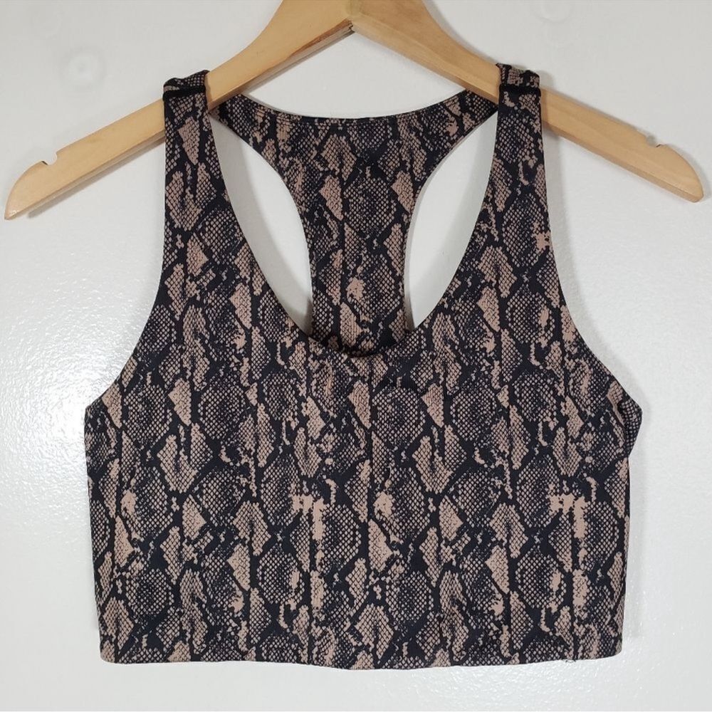 Zella Snake Print Active Sports Bra Size M
